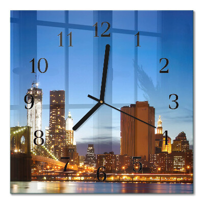 Quadrato orologio da parete Orizzonte