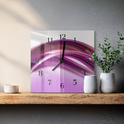 Orologio quadrato Linee astratte