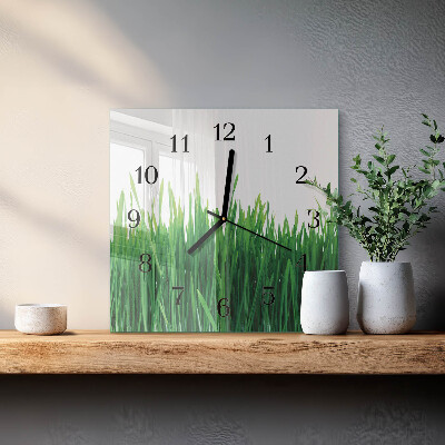 Orologio quadrato in vetro Erba