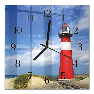 Orologio quadrato in vetro Faro