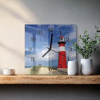 Orologio quadrato in vetro Faro