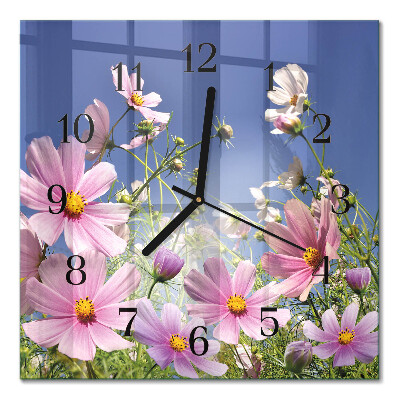 Orologio quadrato in vetro Cosmo
