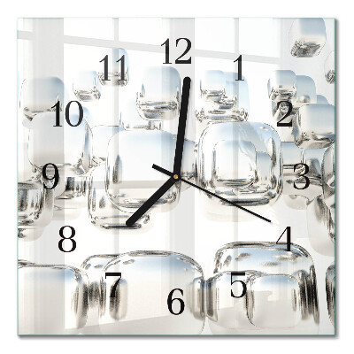 Quadrato orologio da parete Cubo 3D
