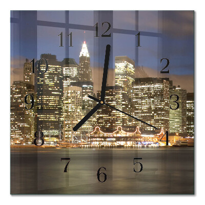 Orologio quadrato in vetro Orizzonte