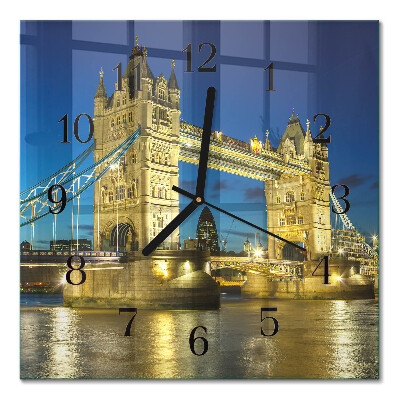 Orologio quadrato in vetro Ponte di Londra