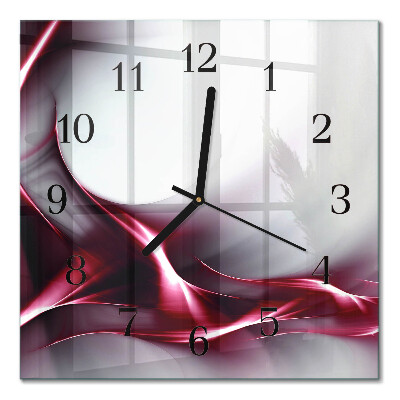 Quadrato orologio in vetro decorativo Astrazione
