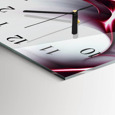 Quadrato orologio in vetro decorativo Astrazione