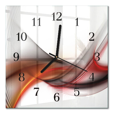 Orologio quadrato Linee astratte