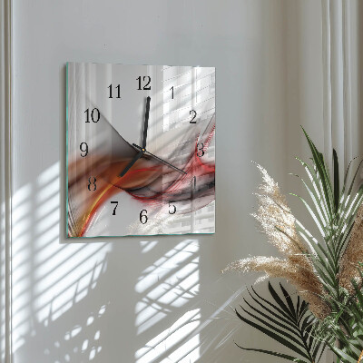 Orologio quadrato Linee astratte