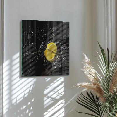 Orologio quadrato in vetro Agrumi
