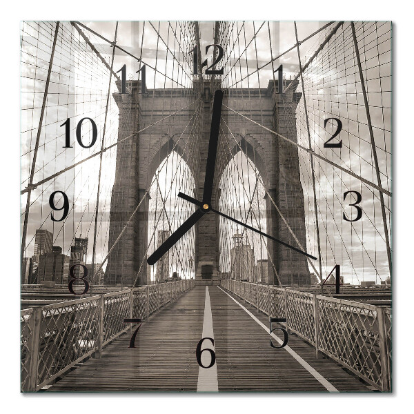 Orologio quadrato in vetro Ponte