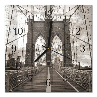 Orologio quadrato in vetro Ponte