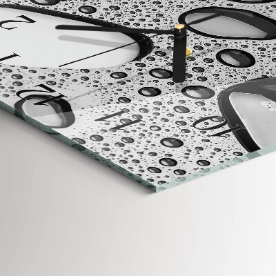 Orologio quadrato in vetro Pietre