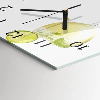 Quadrato orologio in vetro decorativo Carbonato di calcio