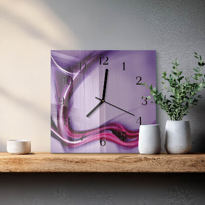 Quadrato orologio da parete Astrazione