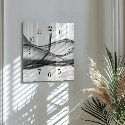 Quadrato orologio in vetro decorativo Astrazione
