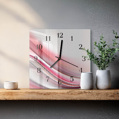 Quadrato orologio in vetro decorativo Astrazione
