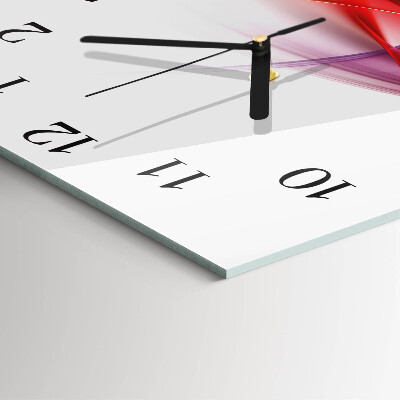 Orologio quadrato in vetro Astrazione
