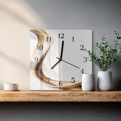Quadrato orologio da parete Astrazione