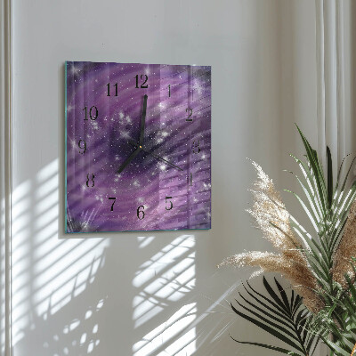 Orologio quadrato in vetro Astrazione