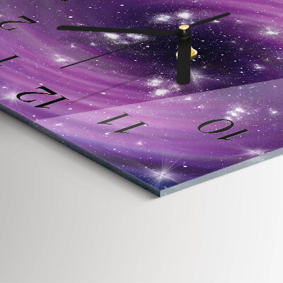Orologio quadrato in vetro Astrazione
