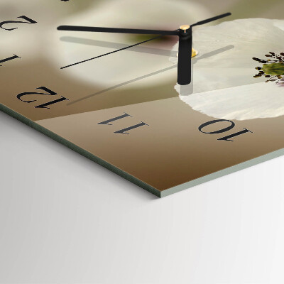 Orologio quadrato Papavero