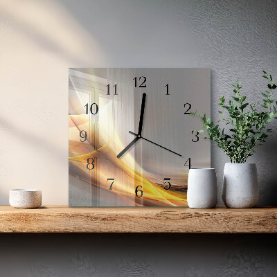 Quadrato orologio da parete Astrazione