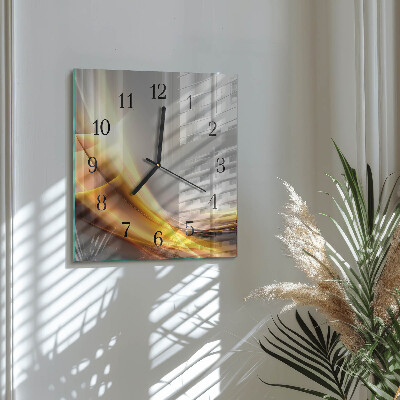 Quadrato orologio da parete Astrazione