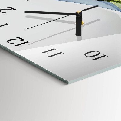 Orologio quadrato in vetro Astrazione