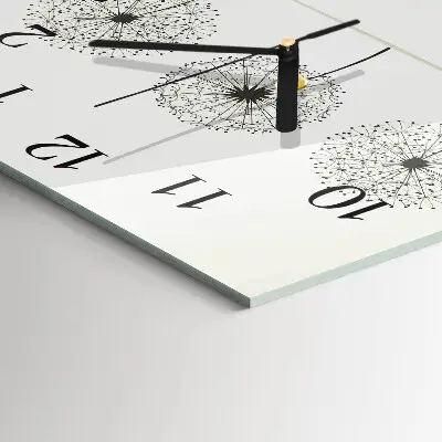 Quadrato orologio in vetro decorativo Astrazione