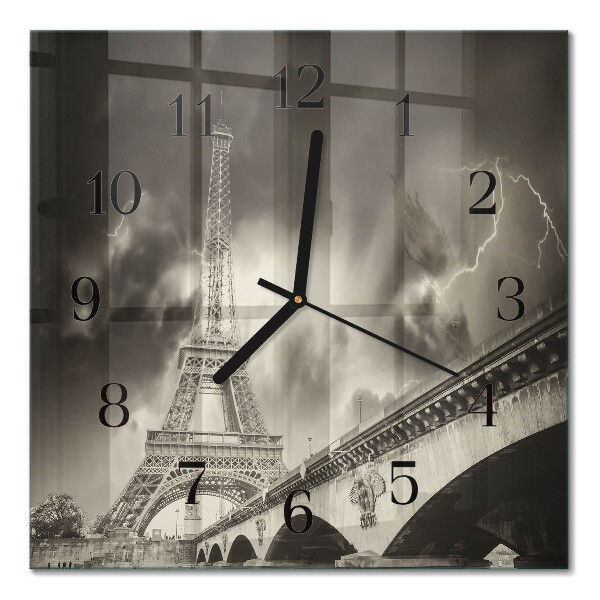 Quadrato orologio da parete Parigi