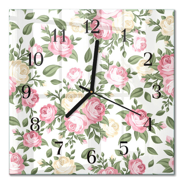 Orologio quadrato in vetro Sfondo