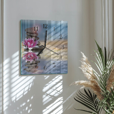 Orologio quadrato Pietre nell'acqua