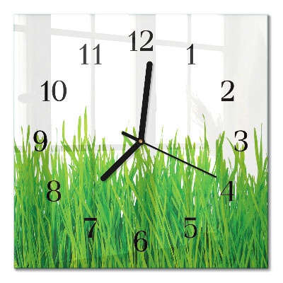 Orologio quadrato in vetro Erba