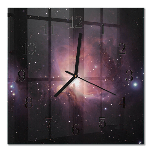 Orologio quadrato in vetro Cosmo