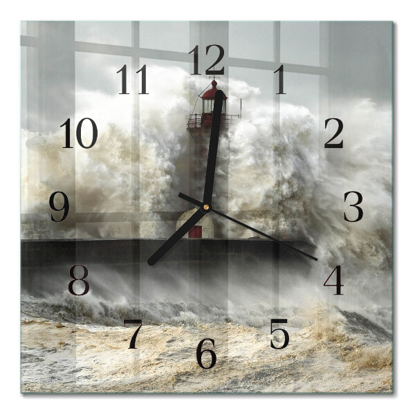 Quadrato orologio da parete Tempesta