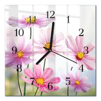 Quadrato orologio in vetro decorativo Mobili