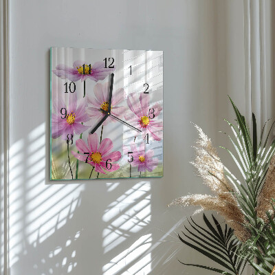 Quadrato orologio in vetro decorativo Mobili