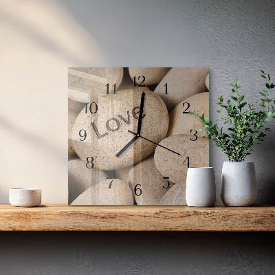 Orologio quadrato Pietre