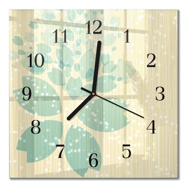 Quadrato orologio da parete Astrazione
