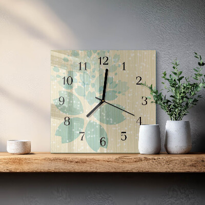 Quadrato orologio da parete Astrazione