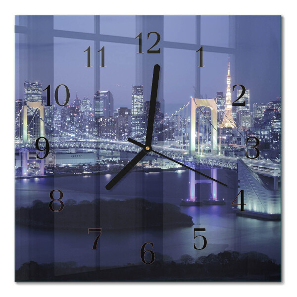 Orologio quadrato in vetro Ponte