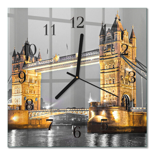 Orologio quadrato in vetro Tower Bridge