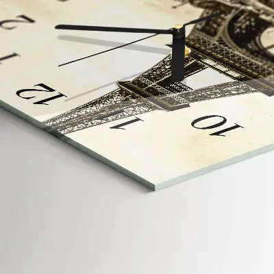 Quadrato orologio da parete Parigi