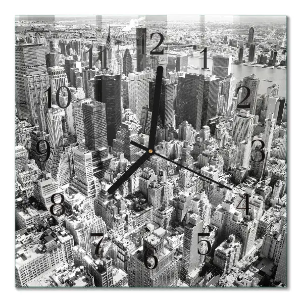 Orologio quadrato in vetro Orizzonte