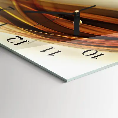 Quadrato orologio in vetro decorativo Astrazione