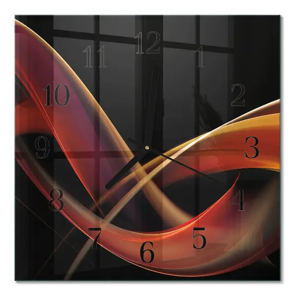 Quadrato orologio da parete Astrazione