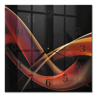 Quadrato orologio da parete Astrazione