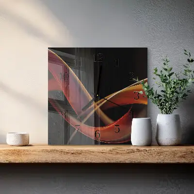 Quadrato orologio da parete Astrazione