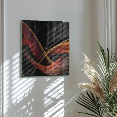 Quadrato orologio da parete Astrazione